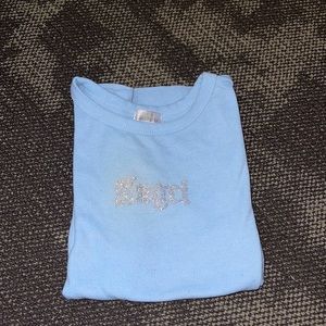 FASHION NOVA ‘Angel’ Rhinestone Top